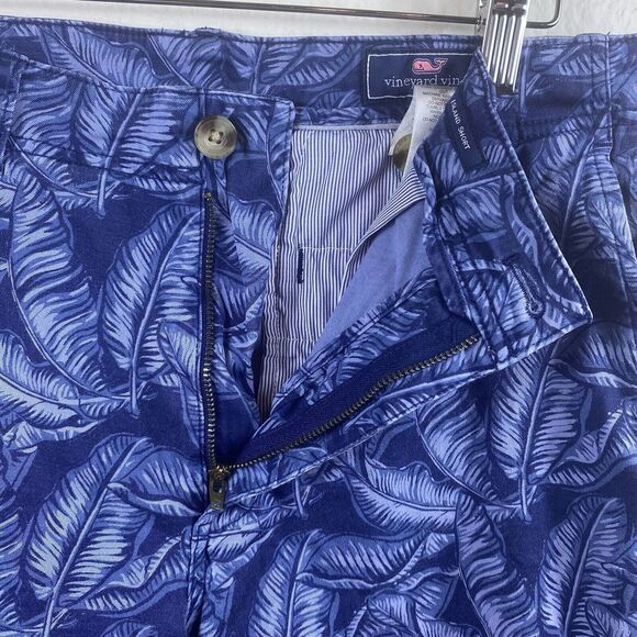 Vineyard Vines Men's Size 32 Shorts Blue Island Hawaiian Floral Golf Beach - Picture 6 of 7